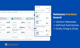 Manage your releases as visually as possible with a Kanban board