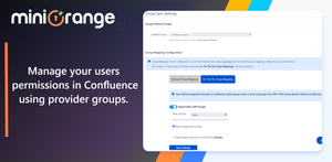 Allows mapping user groups from Identity provider to local Confluence  groups.