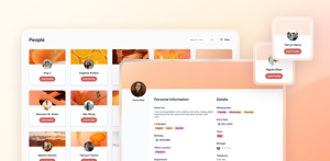 Browse your organization's people directory with profile cards, department filters, and quick access to contact details – all within Confluence.