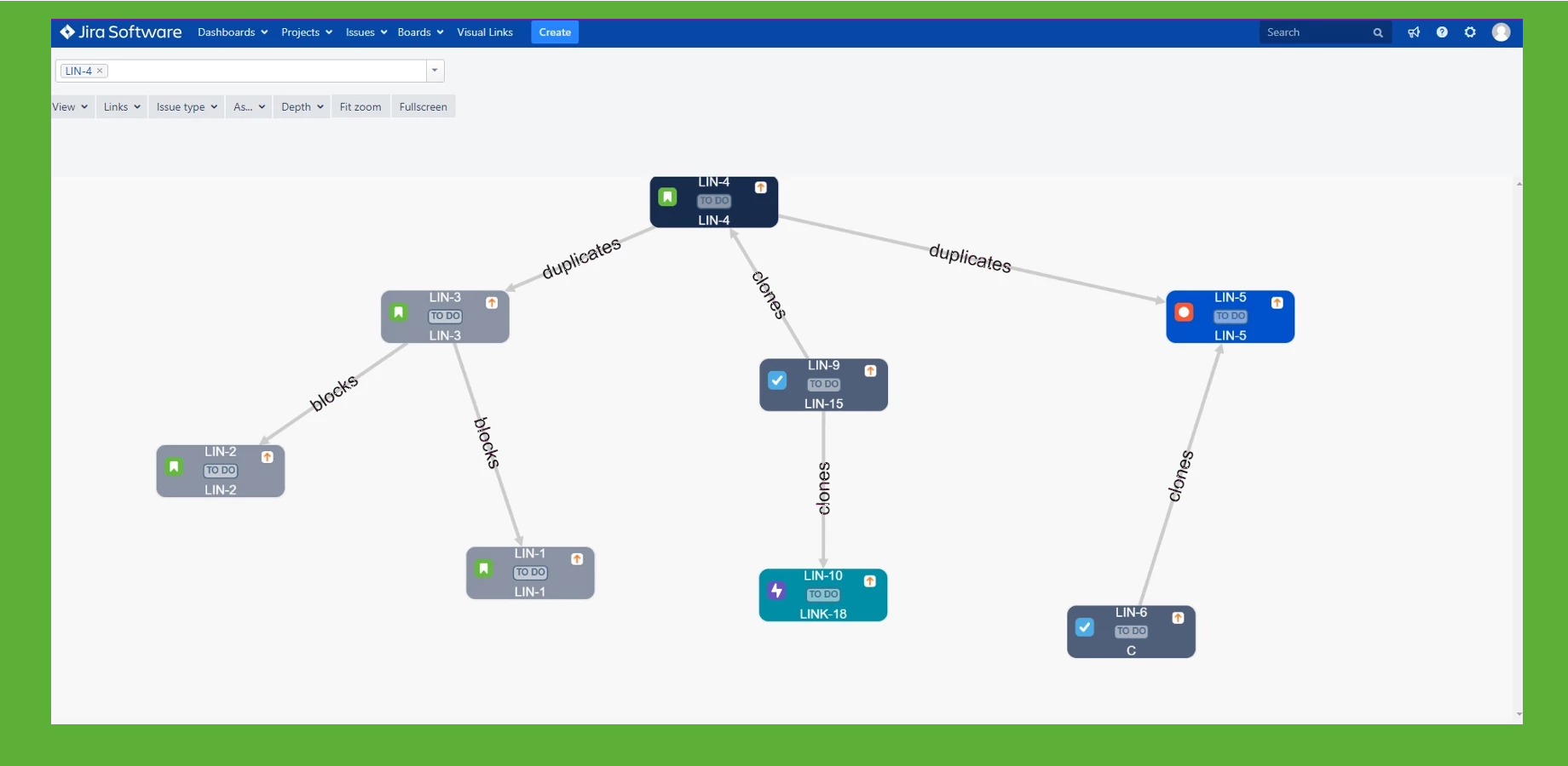 Graph view - Navigate through linked issues easily
