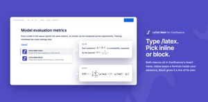 Type /latex in the editor and pick the inline or block macro