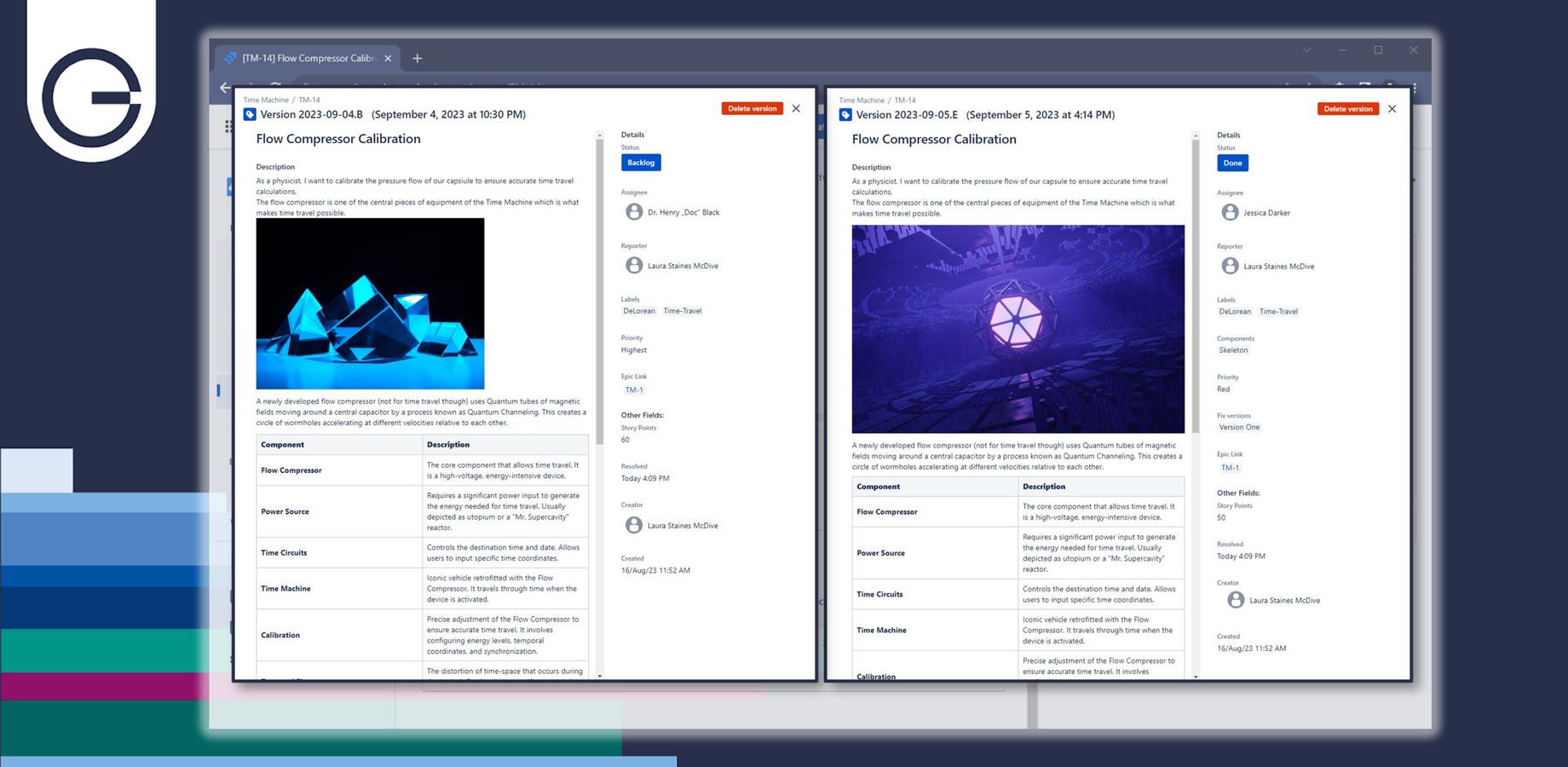 Compare Issue Versions