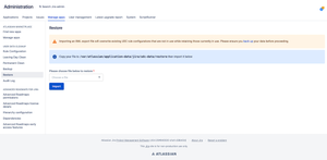 Restore page
