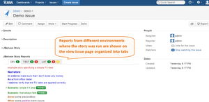 View story reports from multiple environments