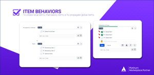 Create different types of items, from local items (for a single checklist) to global items (for all checklists), and make them mandatory or optional as needed.