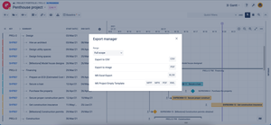 Export - transfer data to spreadsheet formats.