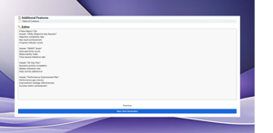 Fully customizable template editor allowing users to type custom headers, adjust metrics sections, and add any content needed for reports with complete formatting control and real-time preview functionality.