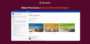 Make your processes more visible and easily accessible with the "Process Search" macro and the "Process Landscape View".