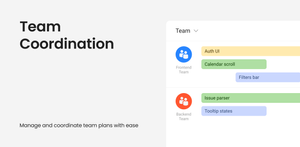 Easily distribute and manage tasks by teams