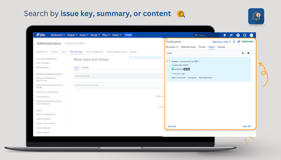 Search by issue key, summary, or content