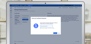 Effortless decryption by entering Confluence password to view secured data. This verifies the person authenticity, and the session can be kept intact for a few minutes, to decrypt again without re-entering password
