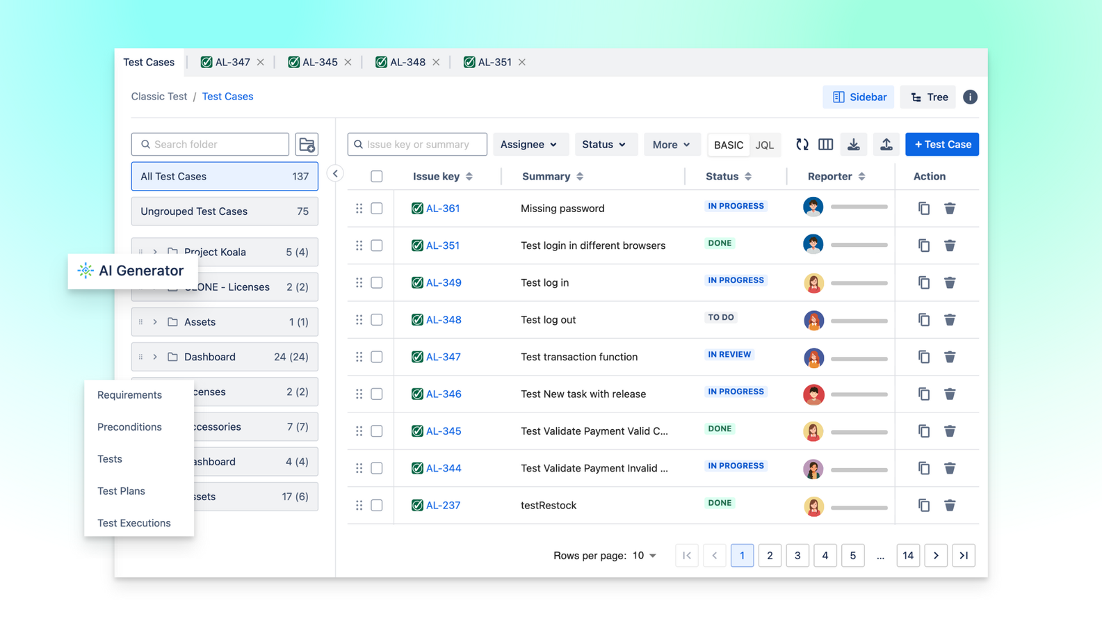 Comprehensive Test Case Management that supports full life cycle of testing. Uncover every layer of your software with xray eyes