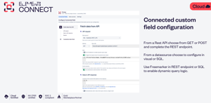 Connected custom field configuration