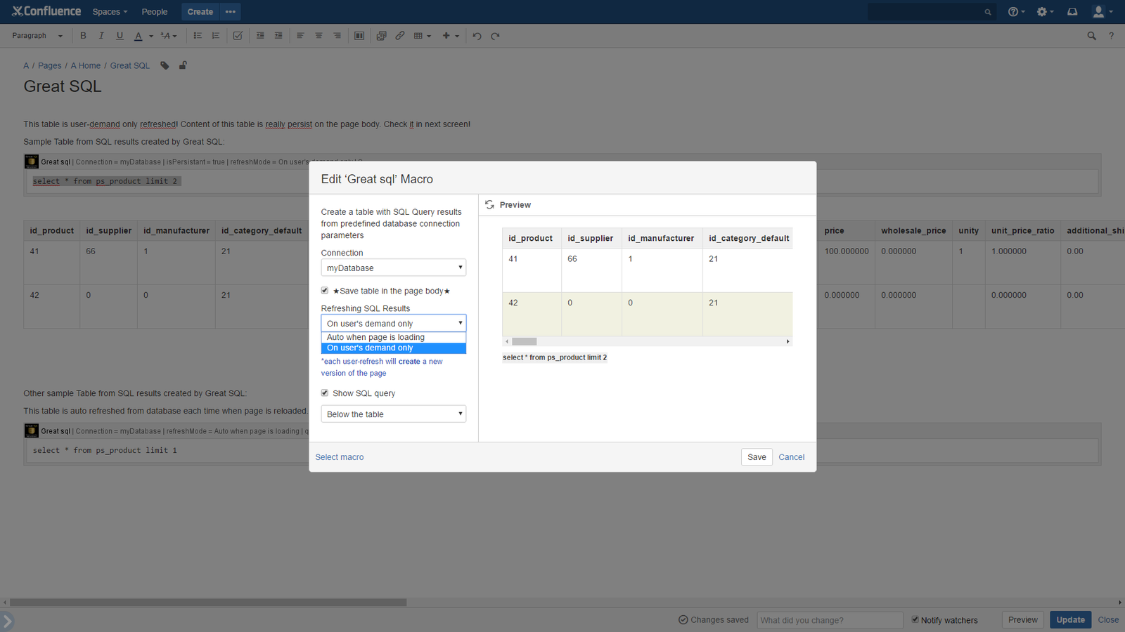 Great SQL in Macro Browser