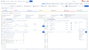 Comprehensive view on your releases consisted of a Summary tab with essential and custom props, comments, audit log, etc., intermediate Milestones, business & components Dependencies, commits, deployment environments.