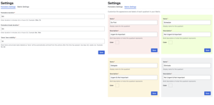 Settings allow you to modify pomodoro durations, auto-archive time, and matrix configuration.