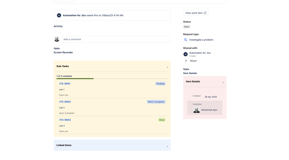 Show sub-tasks on portal