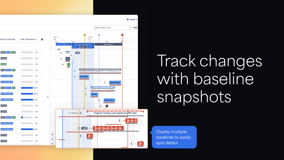 Track changes with baseline snapshots