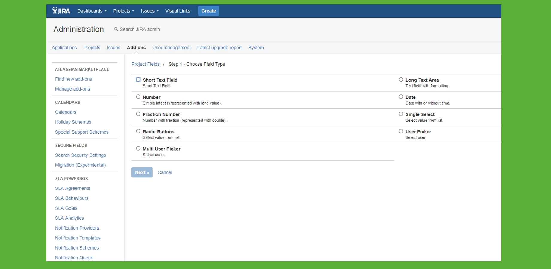 Add custom fields to your Jira Projects