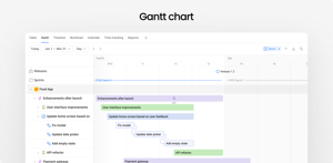The Gantt chart gives you a detailed view of your Jira project structure and timeline, making it easy to plan, connect, and manage work across projects and teams.