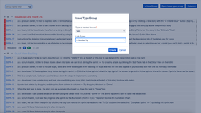 Open groups based on issue type (and link type) - e.g. Epic based group, Group for Story and its blockers, etc