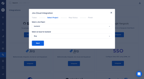 Select the Project and Issue Type of all the Jira issue to be created from Squadcast.