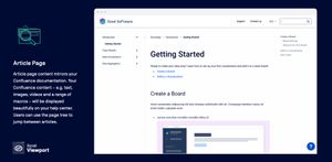 Article page content mirrors your Confluence documentation. Your Confluence content will be displayed beautifully on your help center. Users can use the page tree to jump between articles.