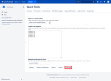 You can add labels to all pages having one of labels specified in first textbox