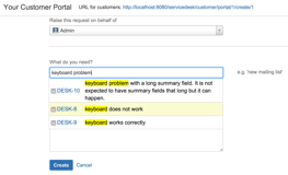 Real-time search is also available in Service Desk Portal