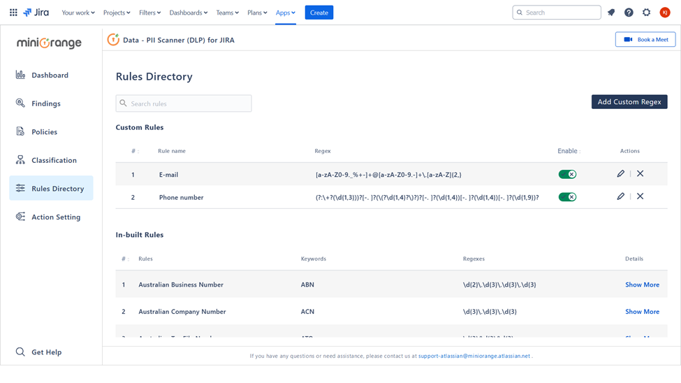 Custom Regex