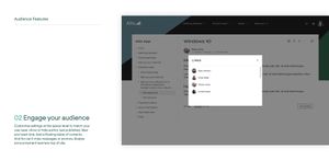 Audience features: Show, hide, or flag use-case-relevant information.