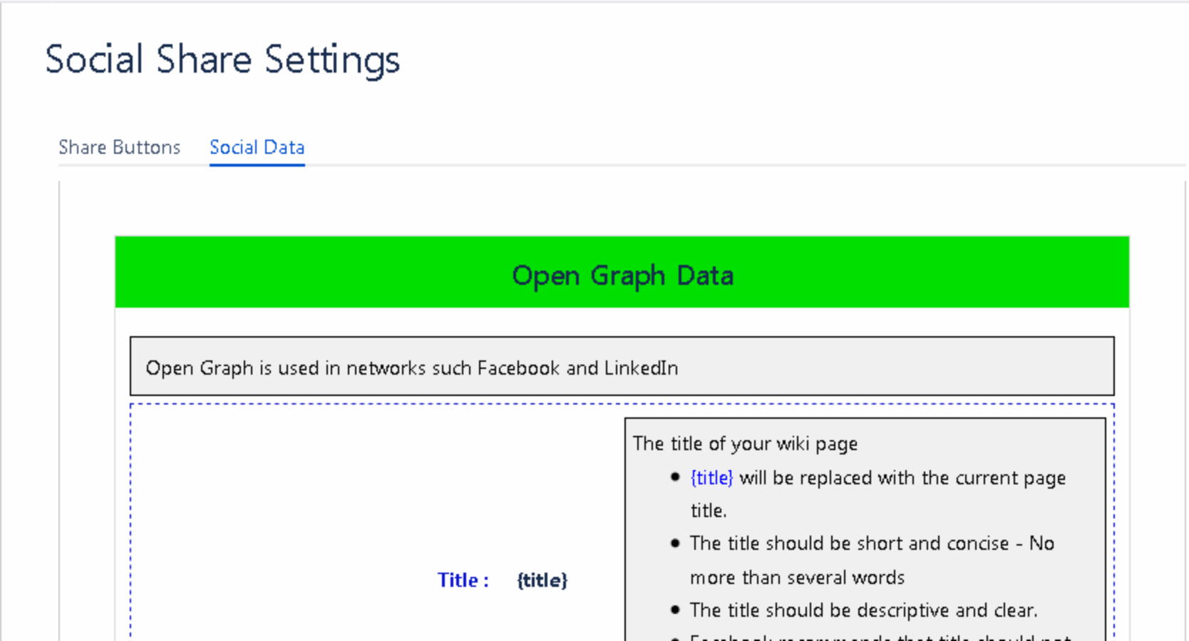 Decide how your page appears in feeds