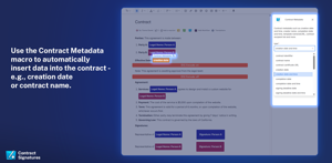 Contract Metadata macro