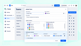 Route leave request notifications to Slack