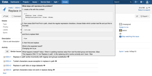 You can preview issue descriptions by hovering on the preview icon.