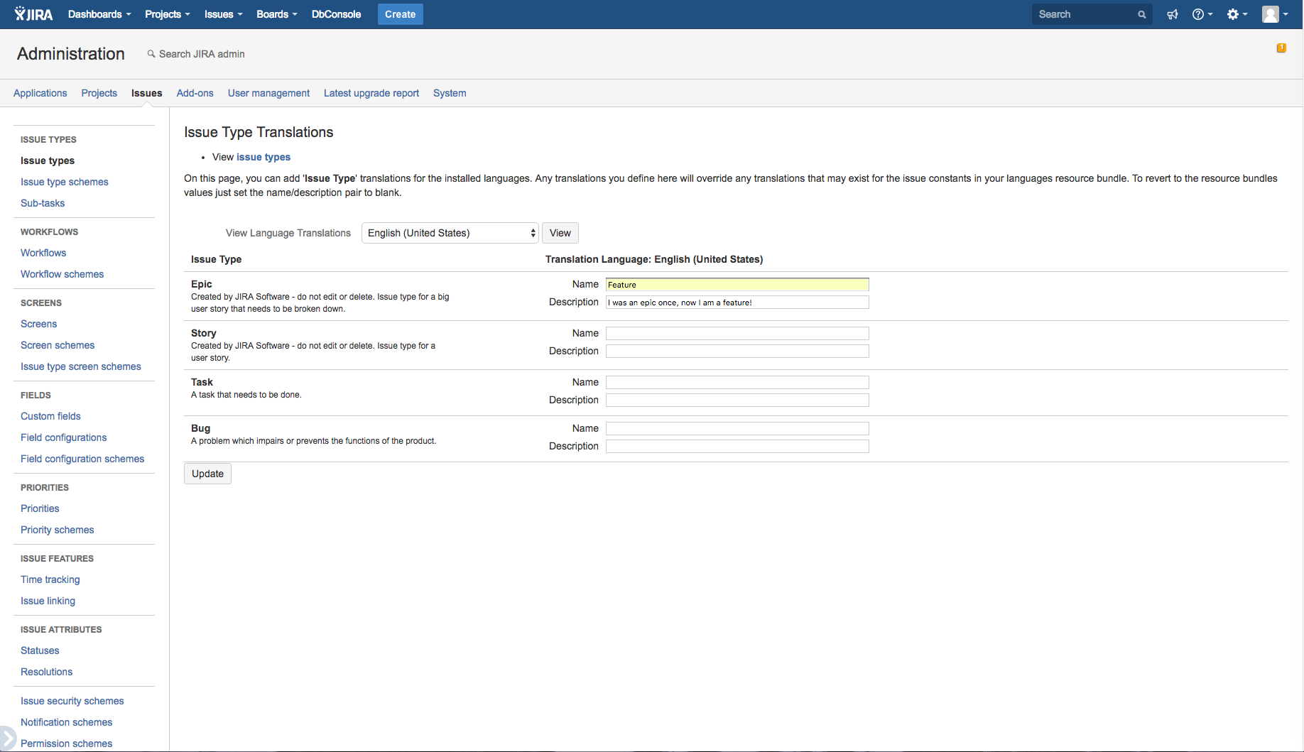 You can customize ​the app to any terminology you want to use in your Scaled Agile Framework. Once you set it, the app applies it across the instance so you don't need to worry inconsistent naming.