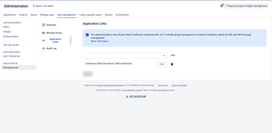 Connect with Confluence using application links