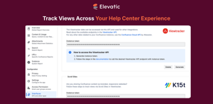 Track views even if you use K15t's Scroll Site to present Confluence Cloud content as a branded help center.