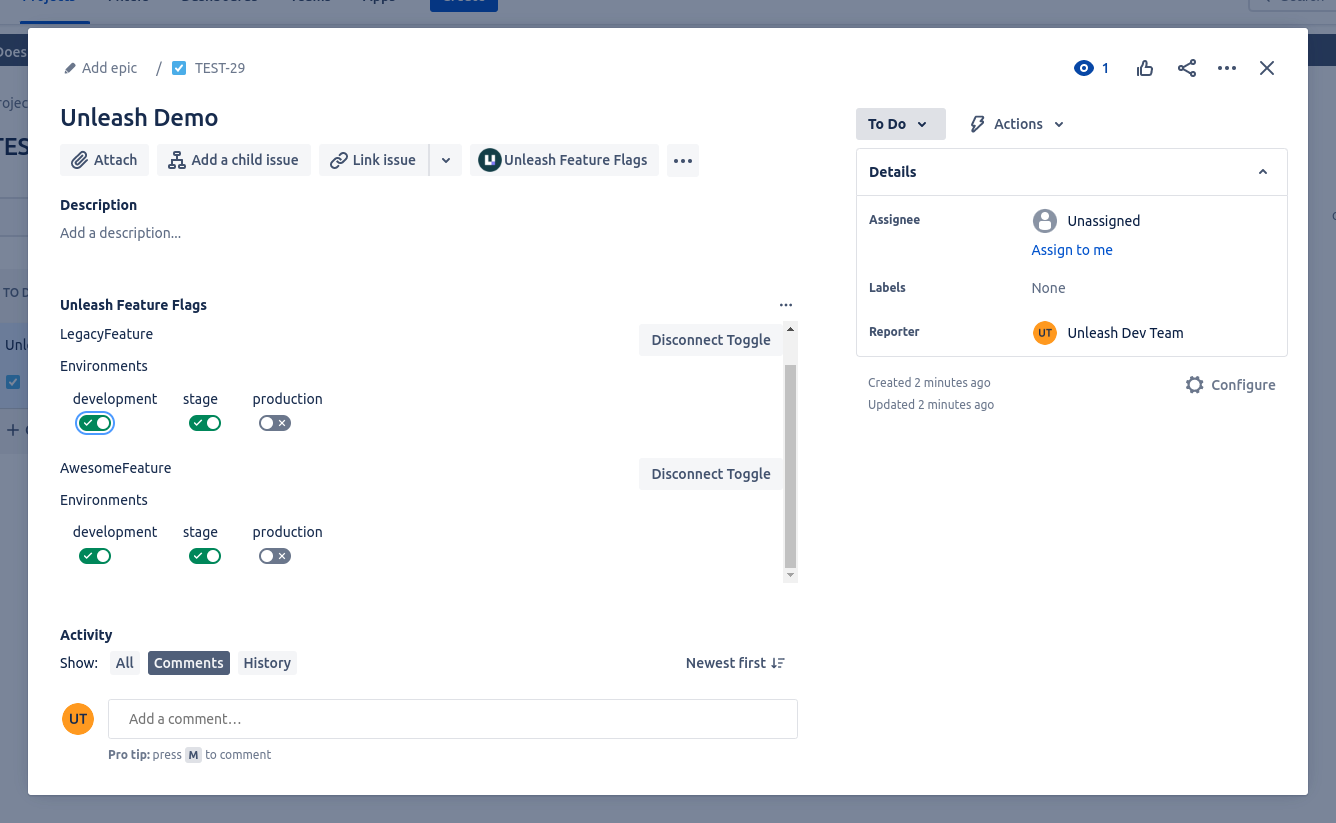 Manage your feature flags for each environment