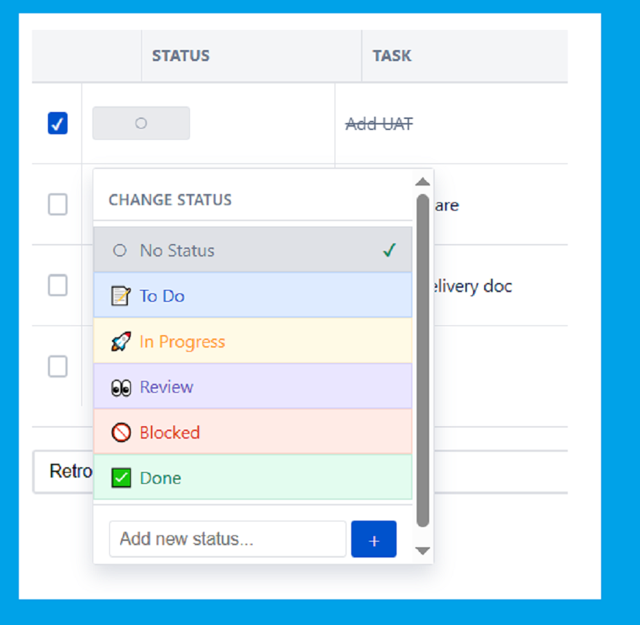 🎯 Rich Status Management