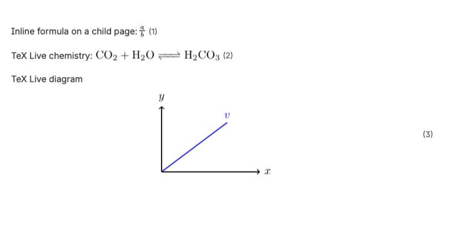MathJax and TeX Live render equations, chemistry, plots, and technical diagrams inside Confluence.