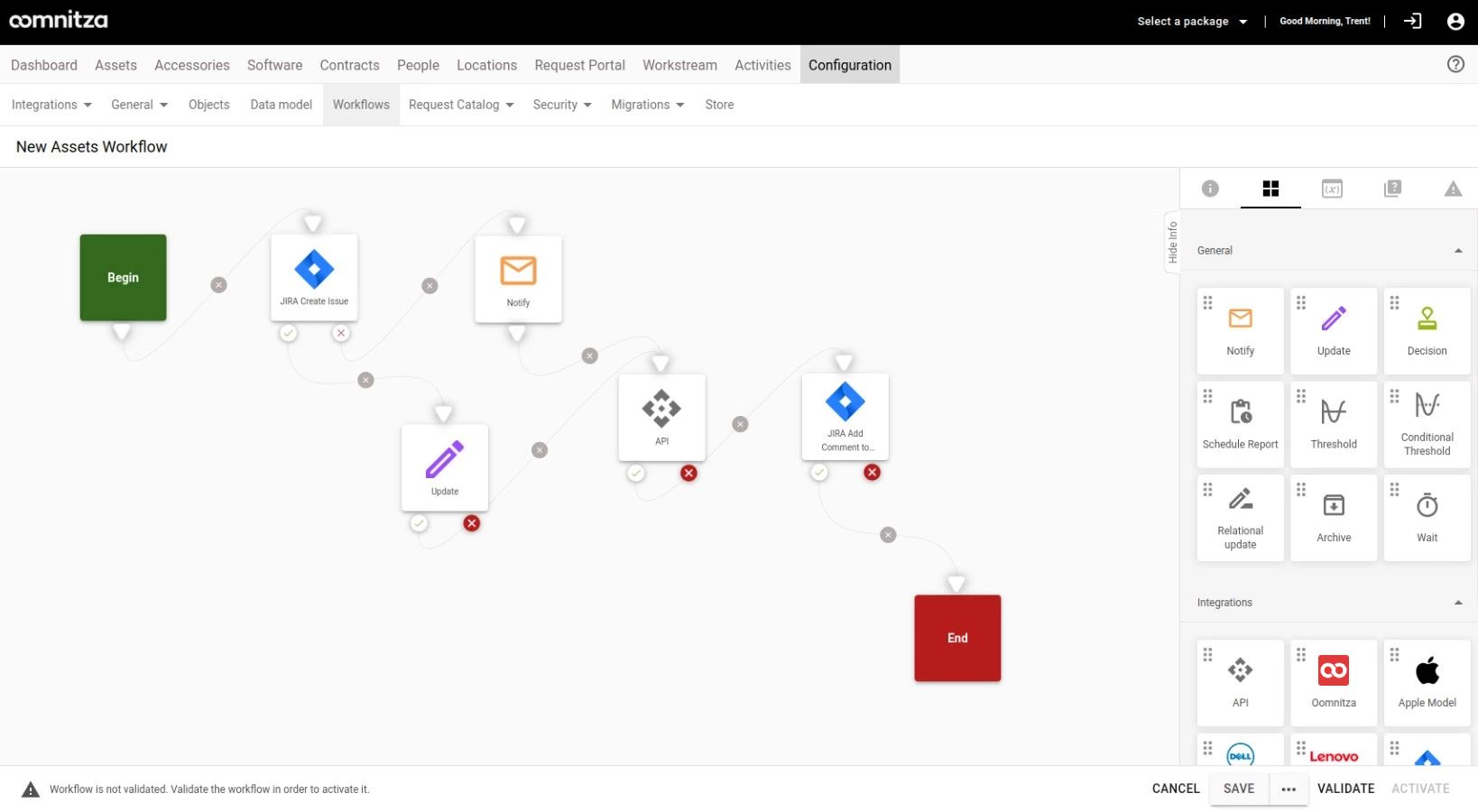 Create Jira Service Management tickets in Oomnitza