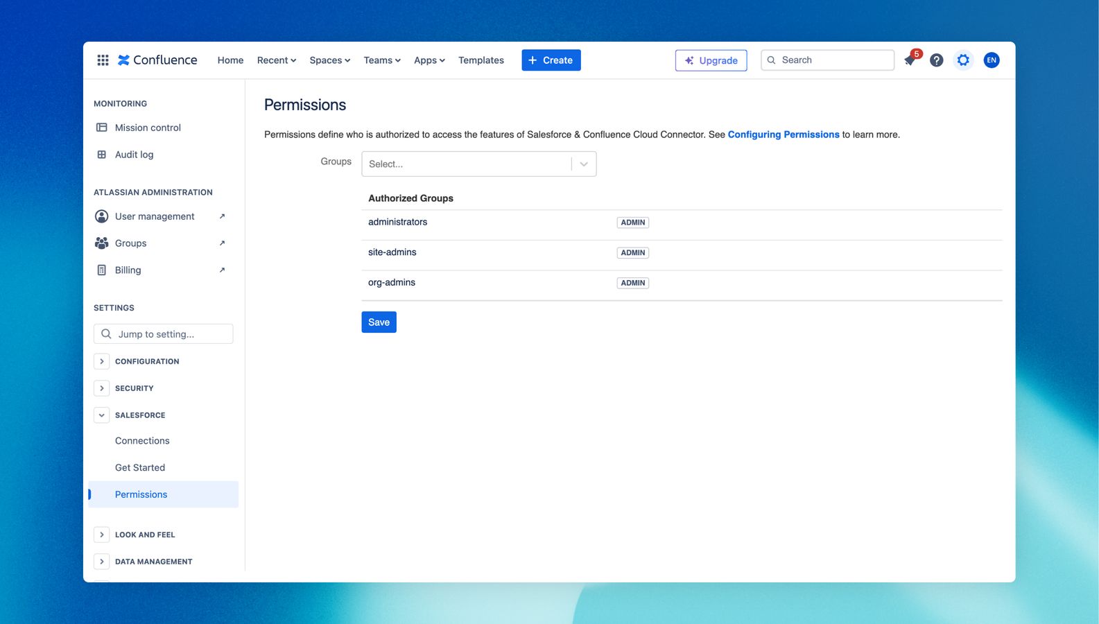 Control access to Salesforce data displayed in Confluence with advanced permission settings that ensure only authorized users can view sensitive information.