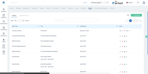 Reports Listing