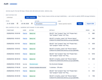 Audit Log