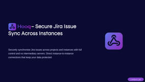Securely synchronise Jira issues across projects and instances with full control and no intermediary servers. Direct instance-to-instance connections that keep your data protected. Jira Work Item Sync.