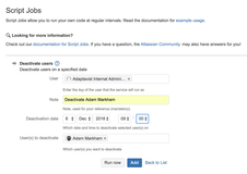Use ScriptRunner to implement automated governance around deactivating users as and when required.