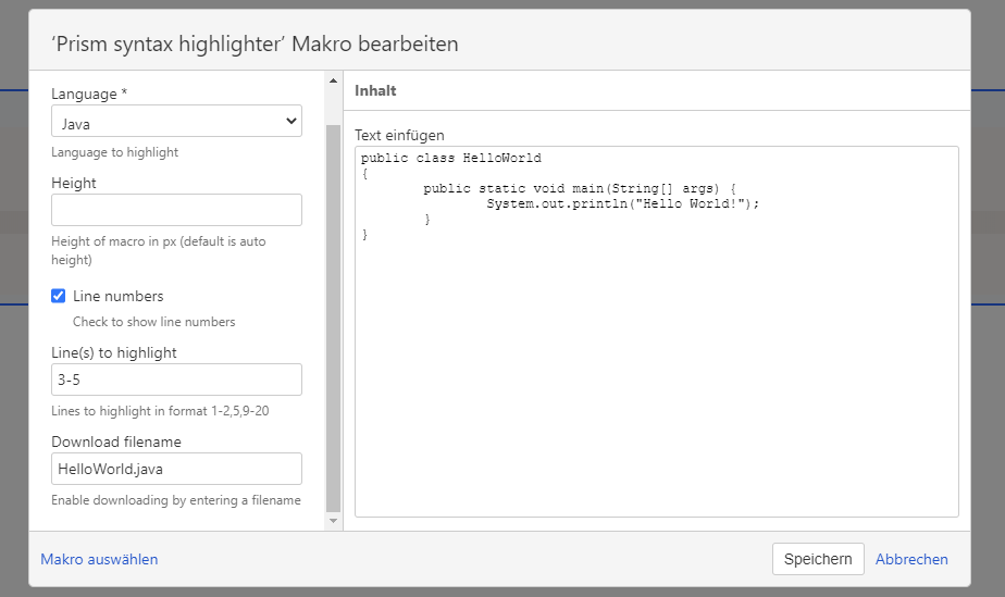 Options control how source code is rendered.