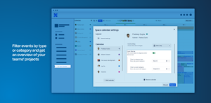 Filter events by type and/or category and get an overview of your teamsÃ¢ÂÂ projects. Use it for absence calendars or any other category related calendar.