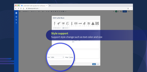 Support style change such as text color and size